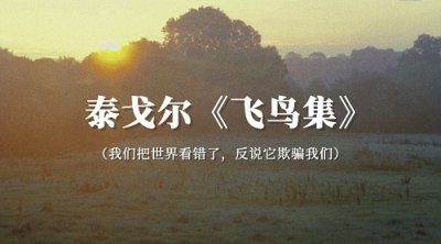 ​《飞鸟集》泰戈尔的诗集