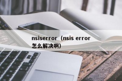 ​nsiserror（nsis error怎么解决啊）