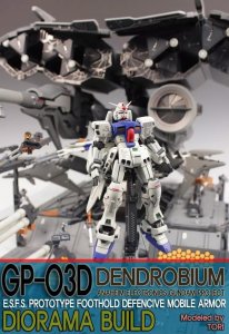 ​佳作：GP03D，整备场景，巨大无比的高达动漫模型