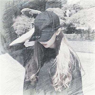 素描头像女生唯美伤感非主流