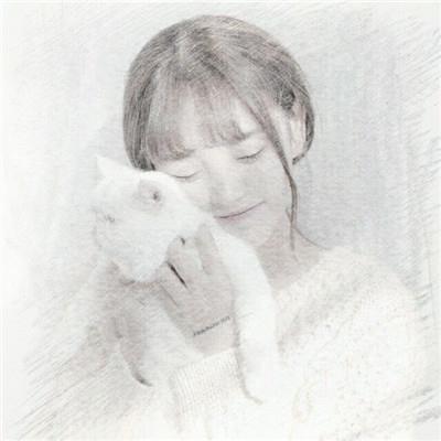 素描头像女生唯美伤感非主流
