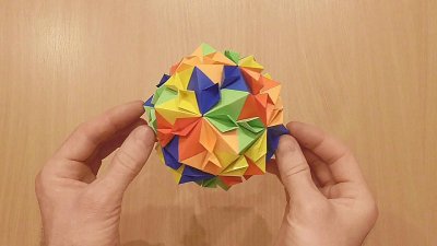 ​手工纸艺小妙招，一个浪漫樱花球的制作方法（步骤2-1）