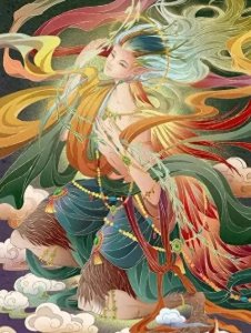 ​句芒：掌管着春之万物生长的木神