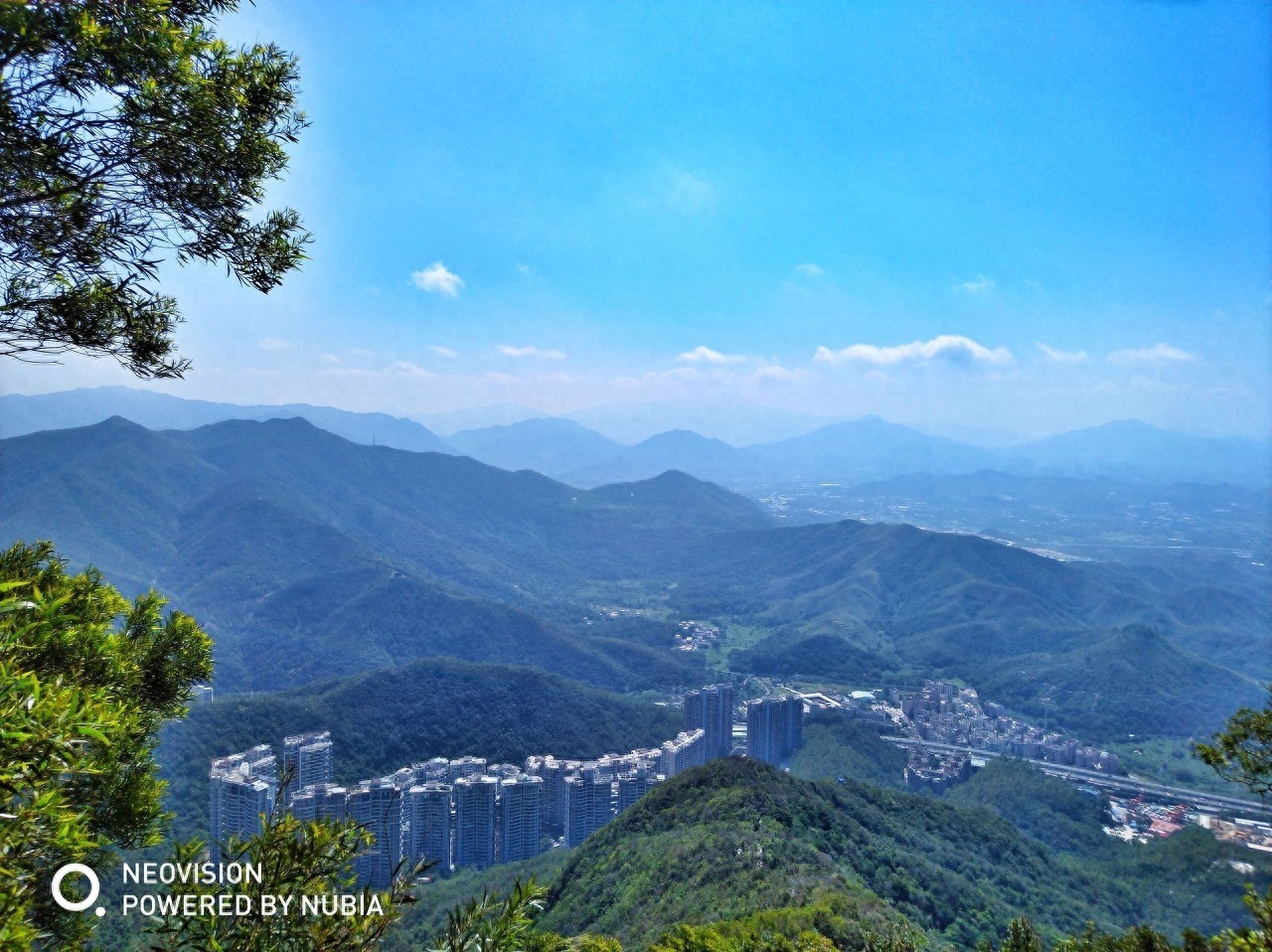 梧桐山主峰高944米，为珠三角第一峰，上有“梧岭天池”
