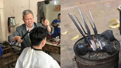 ​四川74岁理发师走红 4元钱火钳烫发