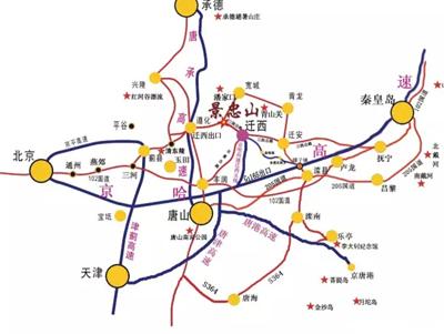 第三天:到唐山城区游玩,这是最理想的路线。