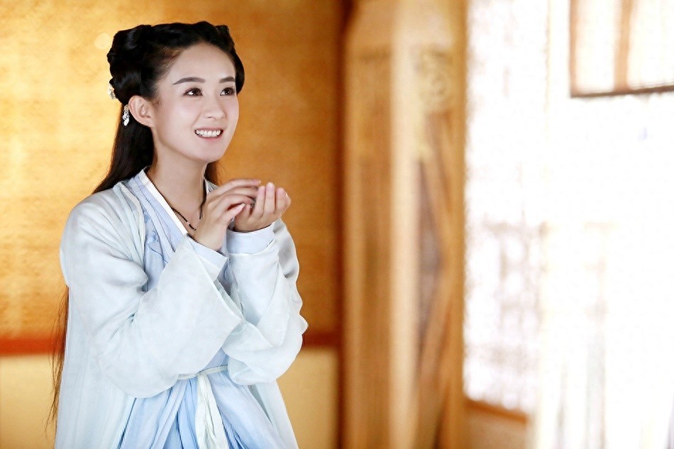 赵丽颖明星Q版花千骨人物可爱图片，真人和Q版一样萌