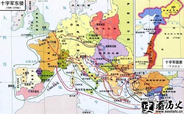 十字军东征路线