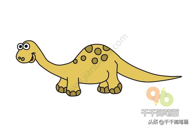 恐龙简笔画大全简单易学(恐龙简笔画教程)(18)