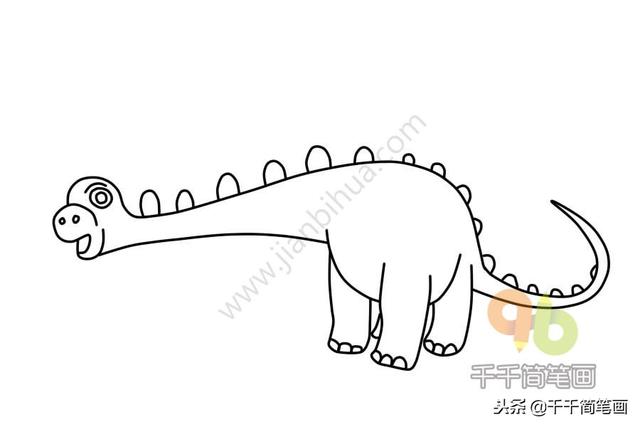 恐龙简笔画大全简单易学(恐龙简笔画教程)(15)