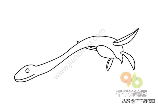 恐龙简笔画大全简单易学(恐龙简笔画教程)(5)