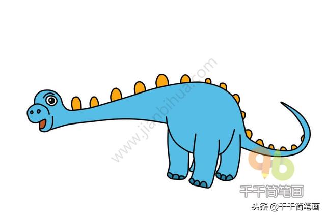 恐龙简笔画大全简单易学(恐龙简笔画教程)(16)