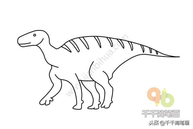 恐龙简笔画大全简单易学(恐龙简笔画教程)(11)
