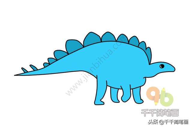 恐龙简笔画大全简单易学(恐龙简笔画教程)(20)
