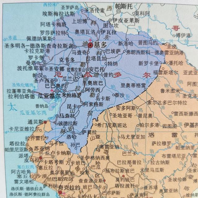 厄瓜多尔地图高清版大图(世界地图变迁史)(4)