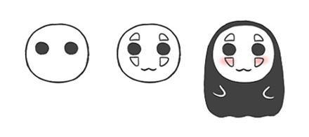 千与千寻无脸男简笔画(如何画千与千寻的简笔画)