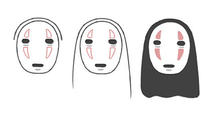 千与千寻无脸男简笔画(如何画千与千寻的简笔画)