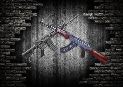 ​现实中M4A1和AK47大比拼，谁才是名副其实的步枪之王
