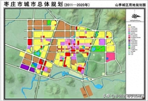 高清!山东省枣庄市城市总体规划图,枣庄人收藏了