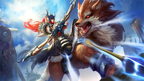 王者荣耀：成吉思汗梦奇原画壁纸，苍狼末裔，入梦之灵，胖达荣荣